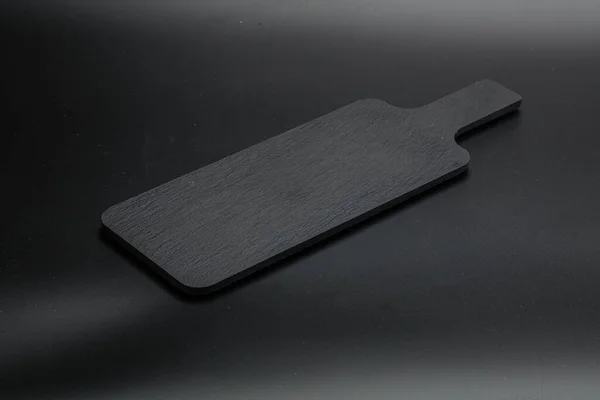 Schwarzer Stein Tischplatte Für Küche Isoliert — Stockfoto