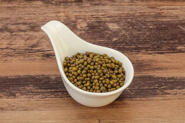 Vegetarian Cuisine Dry Green Lentil Cooking — Stock Photo, Image