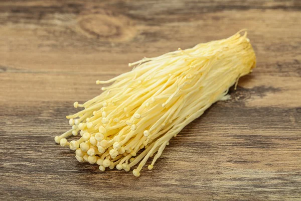 Superfood Ωμά Μανιτάρια Enoki Ασιατική Κουζίνα — Φωτογραφία Αρχείου