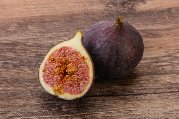 Sweet Purple Slice Fig Fruit — Stock Photo, Image