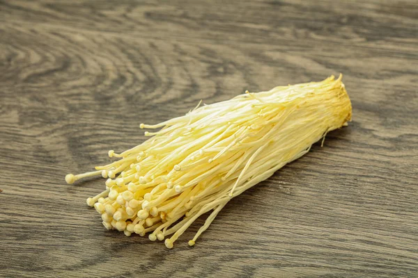 Superfood Ωμά Μανιτάρια Enoki Ασιατική Κουζίνα — Φωτογραφία Αρχείου