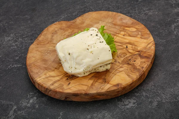 Řecký Sýr Halloumi Mátou Grilování — Stock fotografie