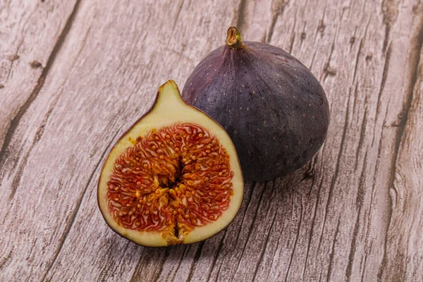 Sweet Purple Slice Fig Fruit — Stock Photo, Image