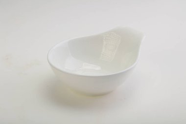 İzole edilmiş servis için beyaz leke kasesi