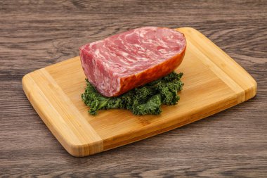 Lezzetli sığır jambonu.