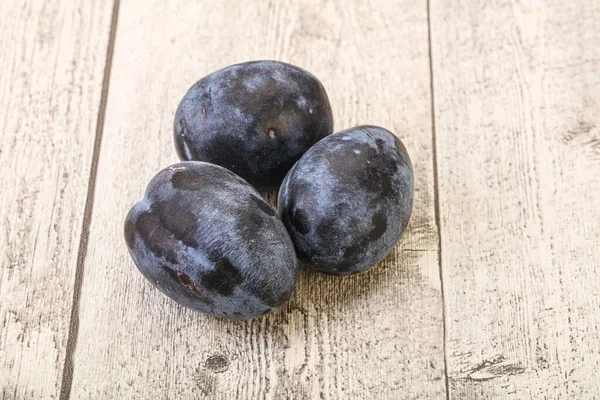 Tas Prunes Sucrées Savoureuses Mûres — Photo