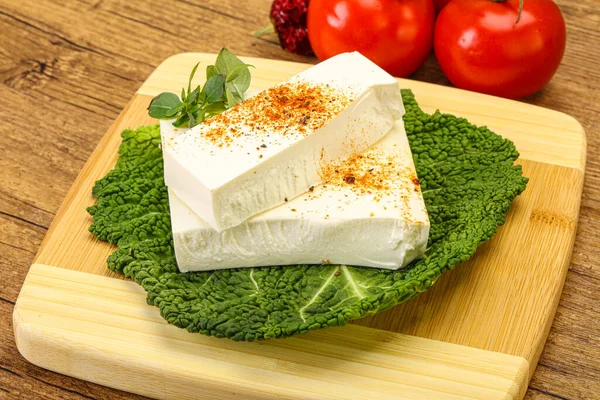 Queso Blando Griego Feta Para Ensalada — Foto de Stock