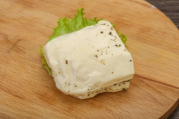 Řecký Sýr Halloumi Mátou Grilování — Stock fotografie