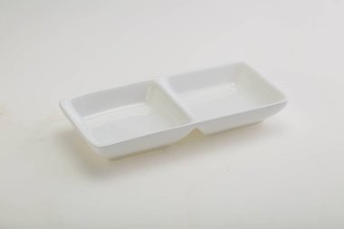 İzole edilmiş servis için beyaz leke kasesi