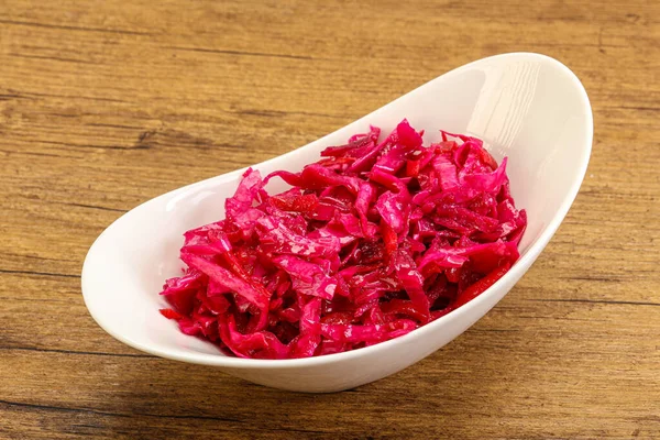 Marinated Red Cabbage Beetroot Bowl — Stock Photo, Image