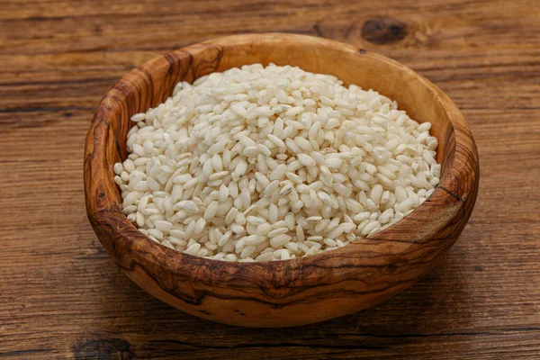 Arroz Arborio Italiano Cru Para Risotto — Fotografia de Stock