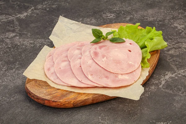 Slised Ham Pork Snack Board — Stock Photo, Image