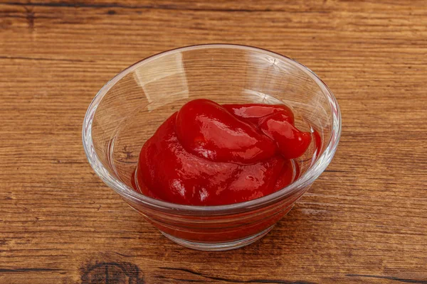 Leckeres Tomaten Ketchup Der Schüssel — Stockfoto