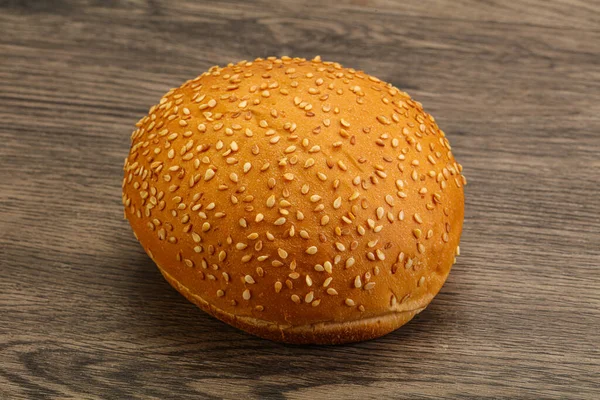 Fresh Burger Bun Sesame Seeds — Stock Photo, Image