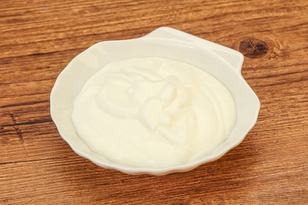 Dairy Sour Cream Bowl — Stock Photo, Image