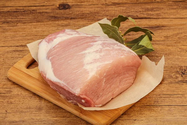 Carne Porco Crua Pronta Para Cozinhar — Fotografia de Stock