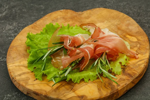 Jamon Porc Tranché Avec Romarin — Photo