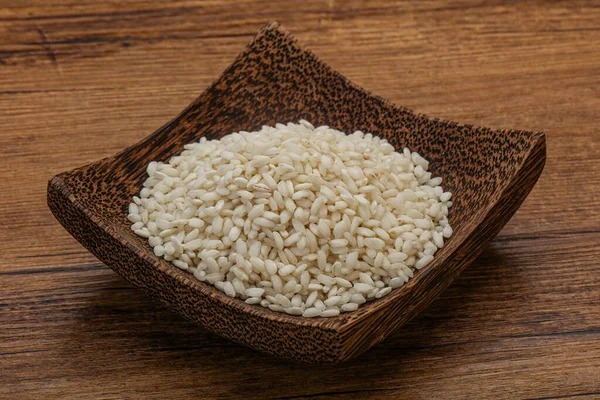 Raw Italian Arborio Rice Risotto — Stock Photo, Image