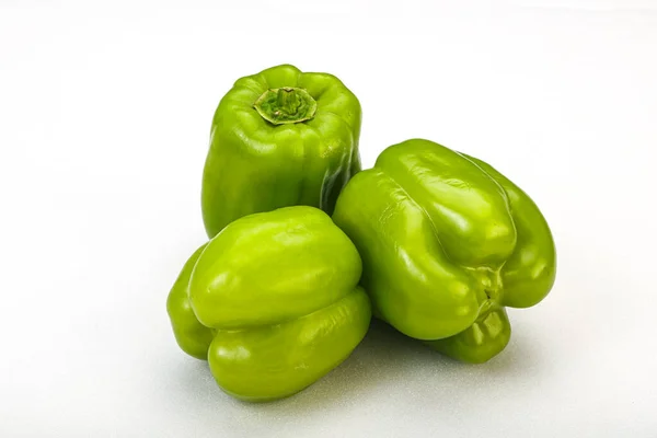Grüner Paprika Gemüsehaufen — Stockfoto