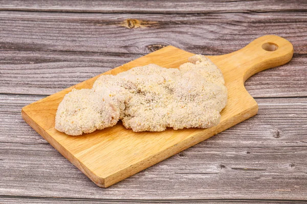 Rohes Schweinefleischschnitzel Zum Braten — Stockfoto