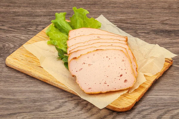 Schweinswurst Snack Über Bord — Stockfoto