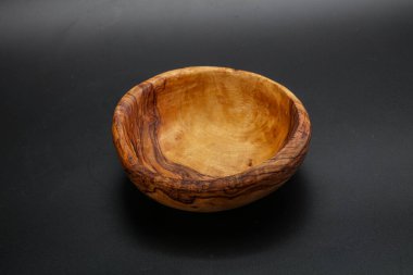 Mutfak için ahşap boş kase.