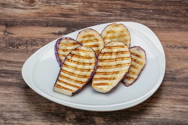 Gegrilde Graffiti Eierpaneerschijfjes Met Olijfolie — Stockfoto