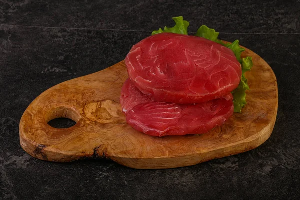 Roh Thunfisch Steak Zum Grillen — Stockfoto