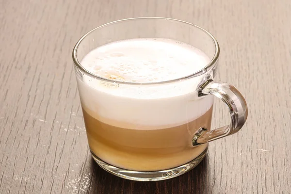 Tasse Heißen Aroma Latte Kaffee — Stockfoto