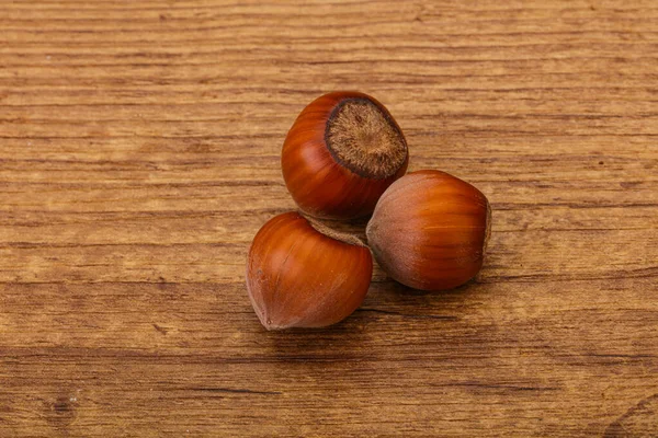 Hasselnød Bunke Isoleret Naturlig Baggrund - Stock-foto