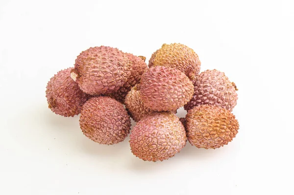 Tas Litchi Fruits Exotiques Doux Tropicaux — Photo