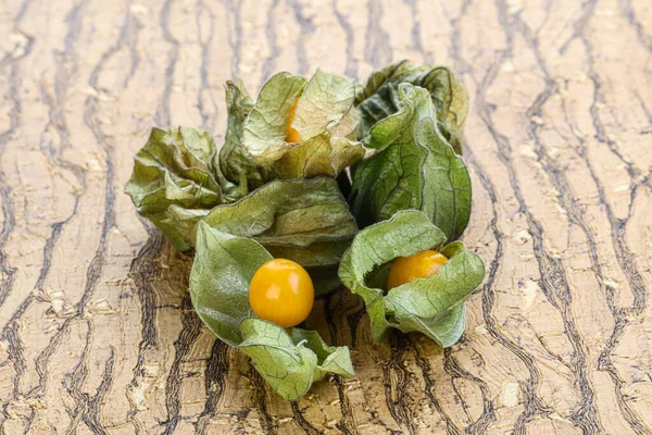 Baya Madura Sabrosa Physalis Para Servir Postre — Foto de Stock