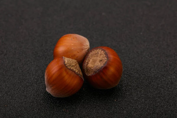 Hazelnut Heap Isolated Natural Background — Stock Photo, Image