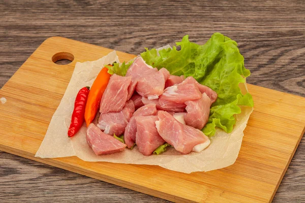 Carne Cerdo Cruda Lista Para Cocinar —  Fotos de Stock