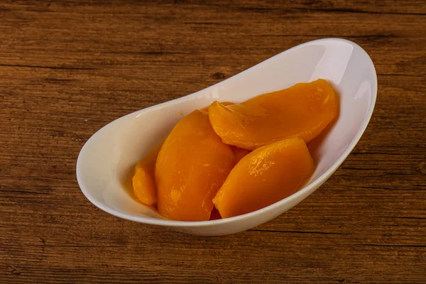 Sweet Delicous Mango Slices Syrop — Stock Photo, Image