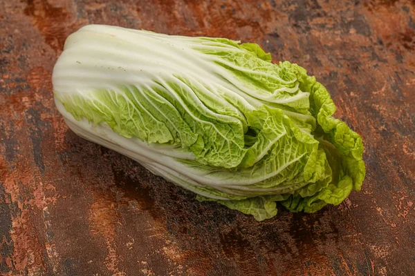 Cozinha Vegan Verde Fresco Saboroso Repolho Chinês — Fotografia de Stock