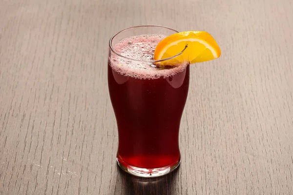 Zoete Aardbei Zelfgemaakte Limonade Het Glas — Stockfoto