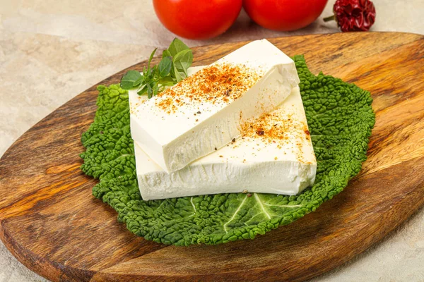 Griechischer Feta Weichkäse Für Salat — Stockfoto