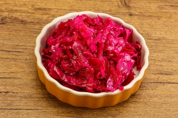 Marinated Red Cabbage Beetroot Bowl — Stock Photo, Image