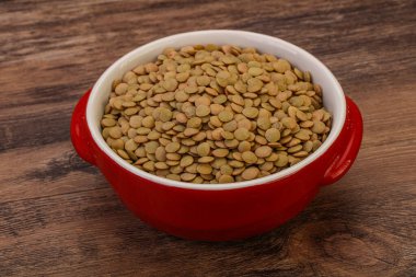 Vejetaryen mutfağı - Kuru mercimek yığını izole edildi