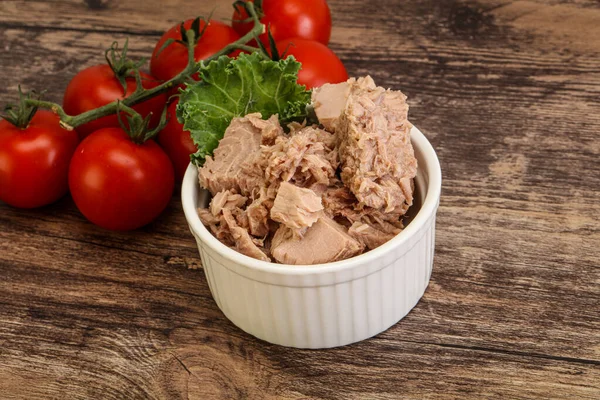 Sabroso Filete Atún Enlatado Bowl — Foto de Stock