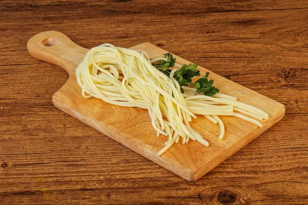 Chechil Spaghetti Cheese Snack Board — Stock Photo, Image