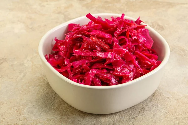 Marinated Red Cabbage Beetroot Bowl — Stock Photo, Image