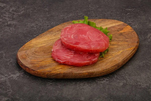 Roh Thunfisch Steak Zum Grillen — Stockfoto