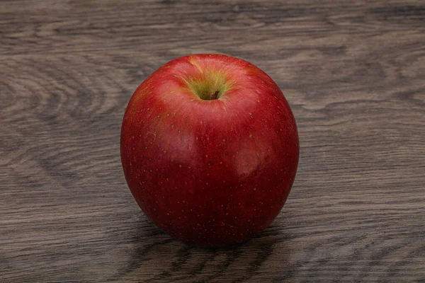 Einzige Rote Süße Leckere Apfelfrucht — Stockfoto