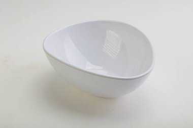 İzole edilmiş servis için beyaz leke kasesi