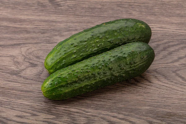Ripe Organic Natural Green Cucumber Isolated — Stock Photo, Image