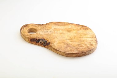 Mutfak için zeytin ağacı tahtası izole.