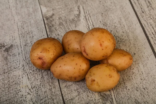 Crudo Fresco Bambino Giovane Mucchio Patate — Foto Stock