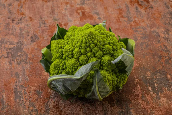 Ízletes Vegán Bio Élelmiszer Romanesco Káposzta — Stock Fotó